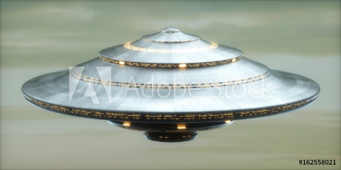 Picture of UFO Alien Spaceship Clipping Path Included